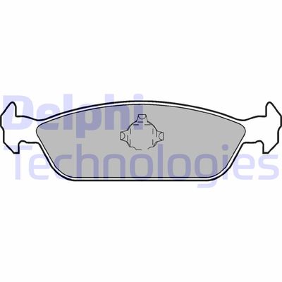LP953 DELPHI Комплект тормозных колодок, дисковый тормоз