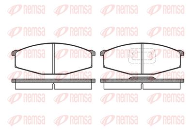 012910 REMSA Комплект тормозных колодок, дисковый тормоз