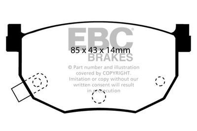 DP2528 EBC Brakes Комплект тормозных колодок, дисковый тормоз