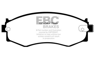 DP792 EBC Brakes Комплект тормозных колодок, дисковый тормоз