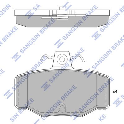 SP1741 Hi-Q Комплект тормозных колодок, дисковый тормоз