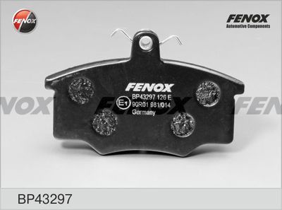 BP43297 FENOX Комплект тормозных колодок, дисковый тормоз