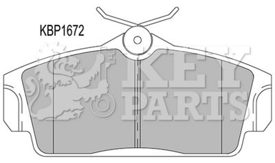 KBP1672 KEY PARTS Комплект тормозных колодок, дисковый тормоз