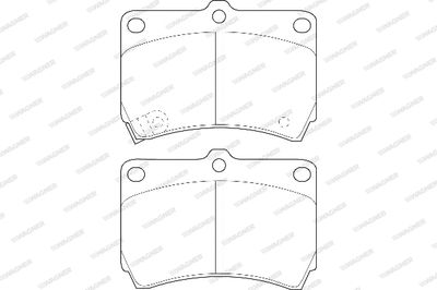 WBP21654A WAGNER Комплект тормозных колодок, дисковый тормоз