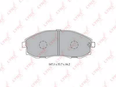 BD3613 LYNXauto Комплект тормозных колодок, дисковый тормоз