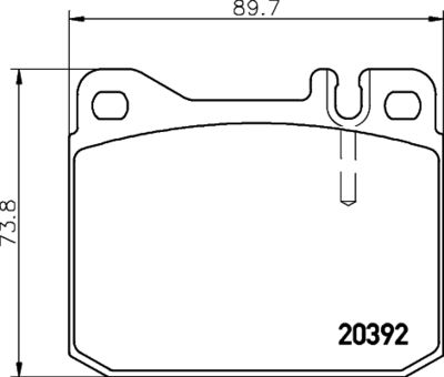 CVP069 DON Комплект тормозных колодок, дисковый тормоз