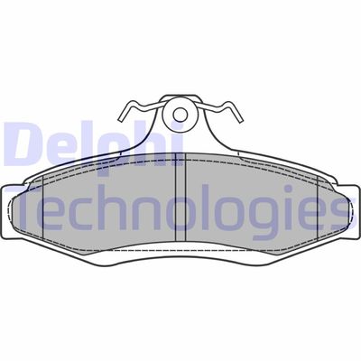 LP1424 DELPHI Комплект тормозных колодок, дисковый тормоз