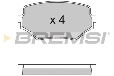 BP2713 BREMSI Комплект тормозных колодок, дисковый тормоз