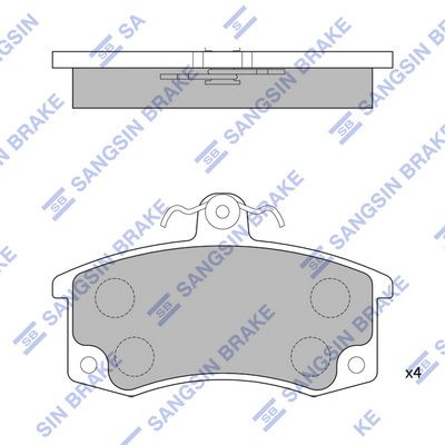 SP1181 Hi-Q Комплект тормозных колодок, дисковый тормоз