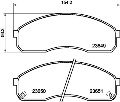 8DB355027791 HELLA PAGID Комплект тормозных колодок, дисковый тормоз