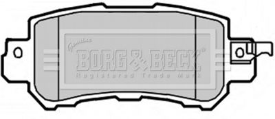 BBP2365 BORG & BECK Комплект тормозных колодок, дисковый тормоз
