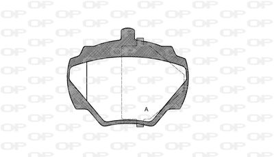 BPA022210 OPEN PARTS Комплект тормозных колодок, дисковый тормоз