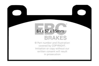 DP288 EBC Brakes Комплект тормозных колодок, дисковый тормоз