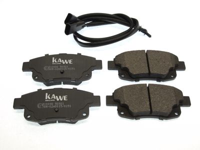 810098 KAWE Комплект тормозных колодок, дисковый тормоз