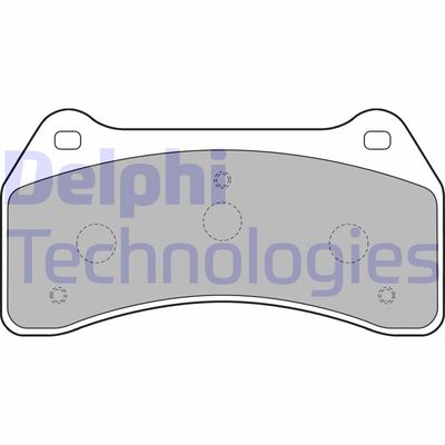 LP1770 DELPHI Комплект тормозных колодок, дисковый тормоз