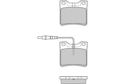 120705 E.T.F. Комплект тормозных колодок, дисковый тормоз