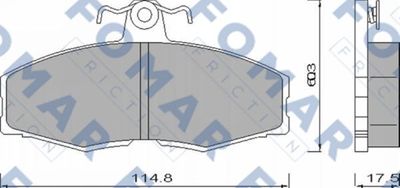 FO420481 FOMAR Friction Комплект тормозных колодок, дисковый тормоз