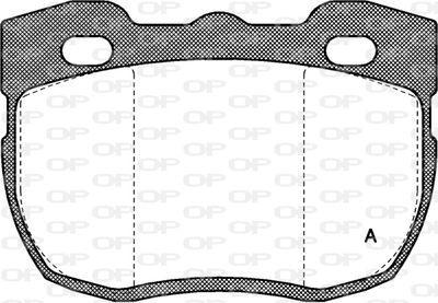 BPA026700 OPEN PARTS Комплект тормозных колодок, дисковый тормоз