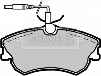 BBP1675 BORG & BECK Комплект тормозных колодок, дисковый тормоз