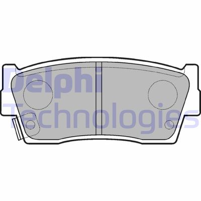 LP684 DELPHI Комплект тормозных колодок, дисковый тормоз