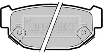BBP1322 BORG & BECK Комплект тормозных колодок, дисковый тормоз