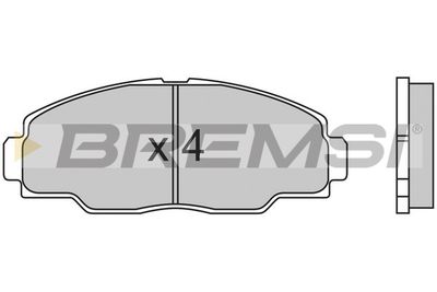 BP2540 BREMSI Комплект тормозных колодок, дисковый тормоз
