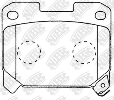 PN1361 NiBK Комплект тормозных колодок, дисковый тормоз