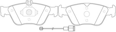 FP0710E FIT Комплект тормозных колодок, дисковый тормоз