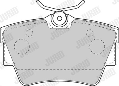 573059J JURID Комплект тормозных колодок, дисковый тормоз