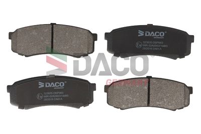 323935 DACO Germany Комплект тормозных колодок, дисковый тормоз
