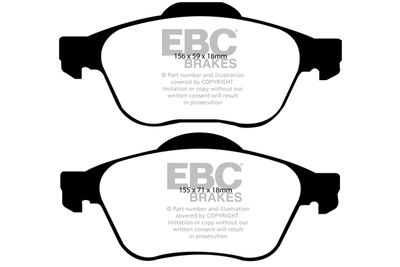 DP21421 EBC Brakes Комплект тормозных колодок, дисковый тормоз