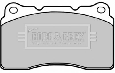 BBP1873 BORG & BECK Комплект тормозных колодок, дисковый тормоз