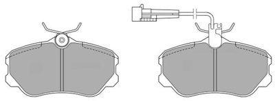FBP0606 FREMAX Комплект тормозных колодок, дисковый тормоз