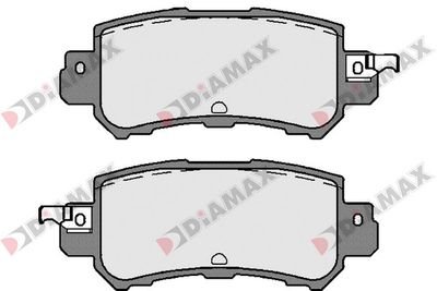 N09663 DIAMAX Комплект тормозных колодок, дисковый тормоз