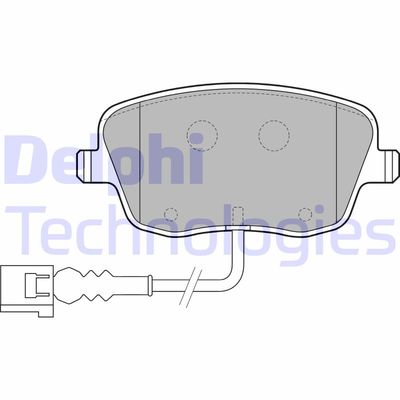 LP1754 DELPHI Комплект тормозных колодок, дисковый тормоз