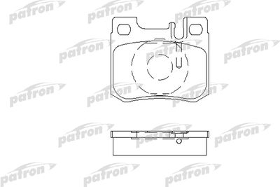 PBP693 PATRON Комплект тормозных колодок, дисковый тормоз