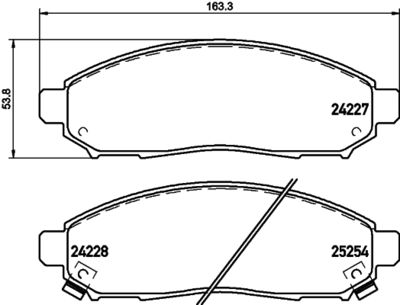 PCP1558 DON Комплект тормозных колодок, дисковый тормоз