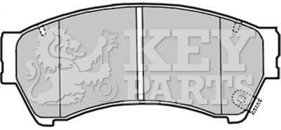 KBP2027 KEY PARTS Комплект тормозных колодок, дисковый тормоз