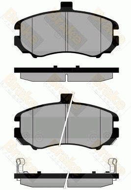 PA1849 Brake ENGINEERING Комплект тормозных колодок, дисковый тормоз