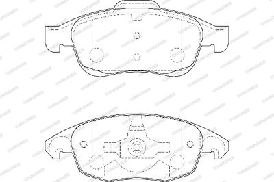 WBP24538A WAGNER Комплект тормозных колодок, дисковый тормоз