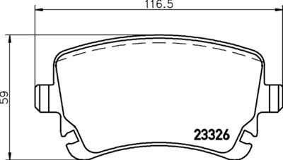 P85143 BREMBO Комплект тормозных колодок, дисковый тормоз