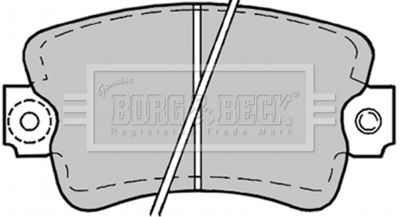 BBP1178 BORG & BECK Комплект тормозных колодок, дисковый тормоз