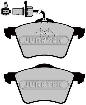 JCP1484 JURATEK Комплект тормозных колодок, дисковый тормоз