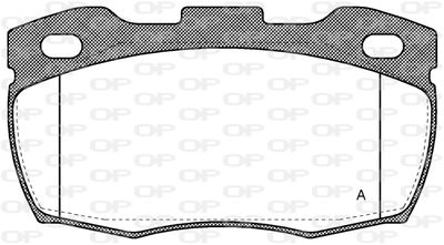 BPA026610 OPEN PARTS Комплект тормозных колодок, дисковый тормоз