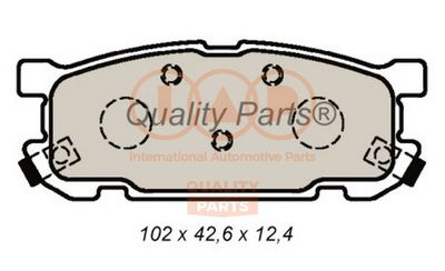 70411035 IAP QUALITY PARTS Комплект тормозных колодок, дисковый тормоз