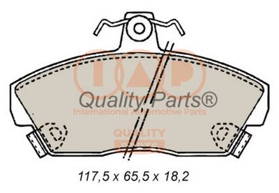 70406020 IAP QUALITY PARTS Комплект тормозных колодок, дисковый тормоз