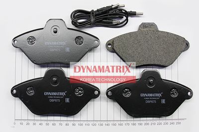 DBP875 DYNAMATRIX Комплект тормозных колодок, дисковый тормоз