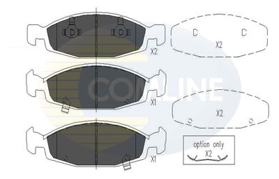 CBP31109 COMLINE Комплект тормозных колодок, дисковый тормоз