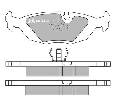 LVXL433 MOTAQUIP Комплект тормозных колодок, дисковый тормоз