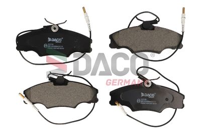 323729 DACO Germany Комплект тормозных колодок, дисковый тормоз